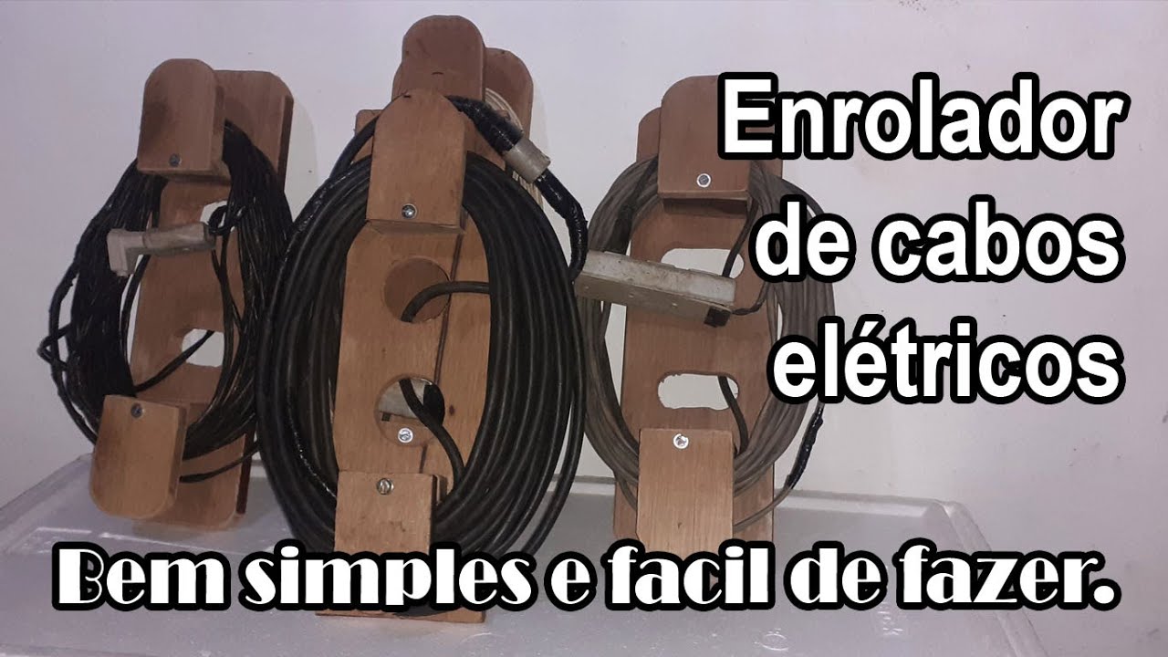 Enrolador de Cabos Elétricos passa a paaso.       by Takenaka