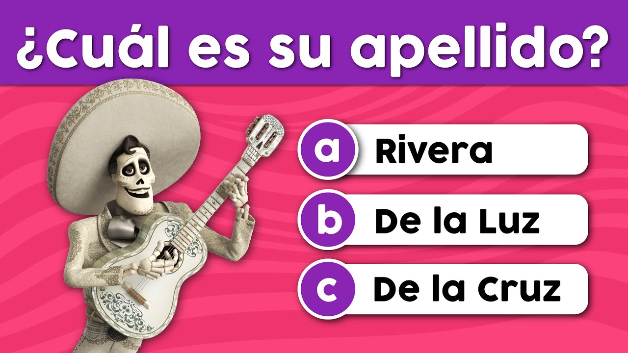 ADIVINA EL APELLIDO DEL PERSONAJE DE DISNEY! 🤩🍿