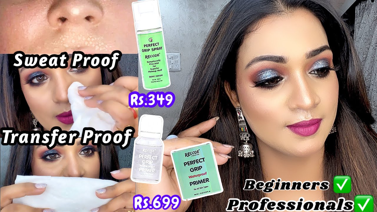 100% Sweat Proof Makeup hacks, Tutorial using Recode Waterproof Grip Primer, + Recode Grip Spray,
