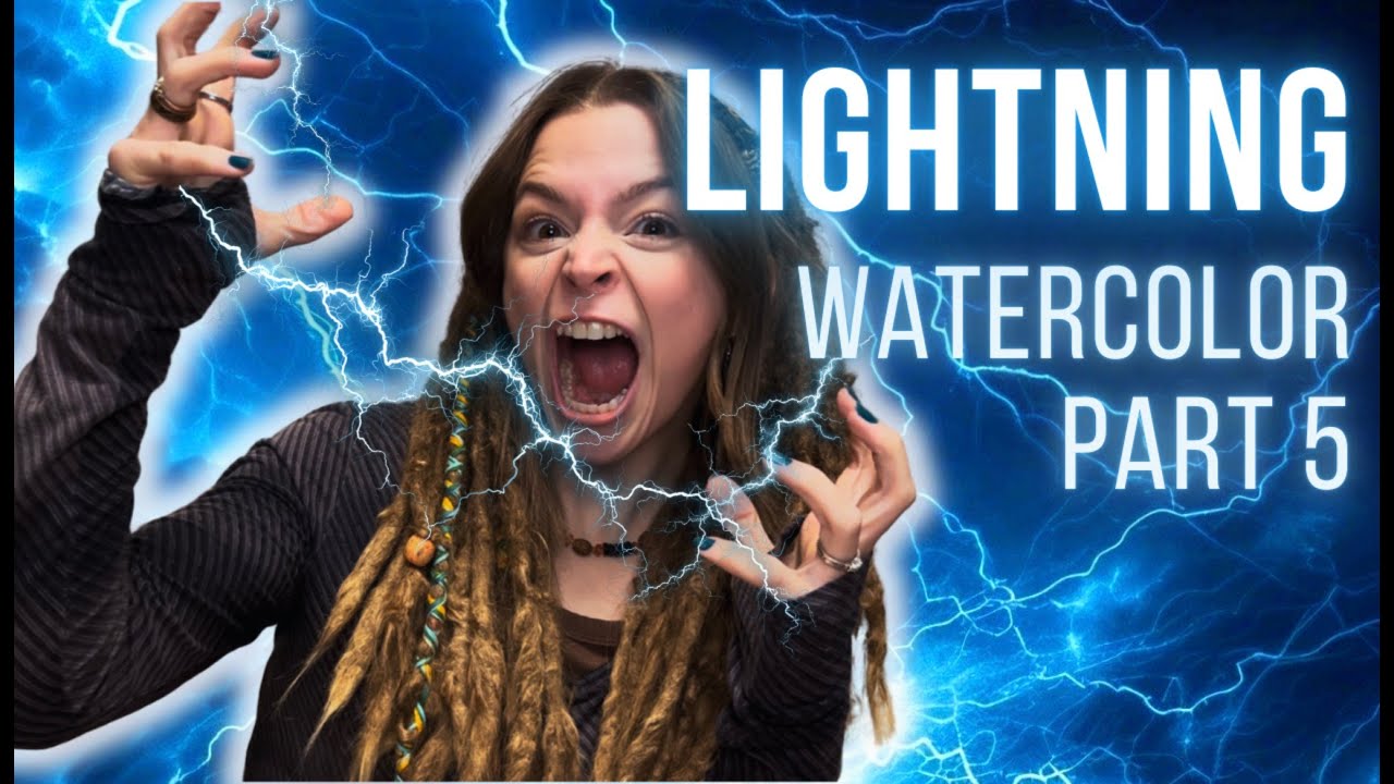 How to Watercolor Lightning! MAKING A CHILDREN'S BOOK | Part 5 almost finished!