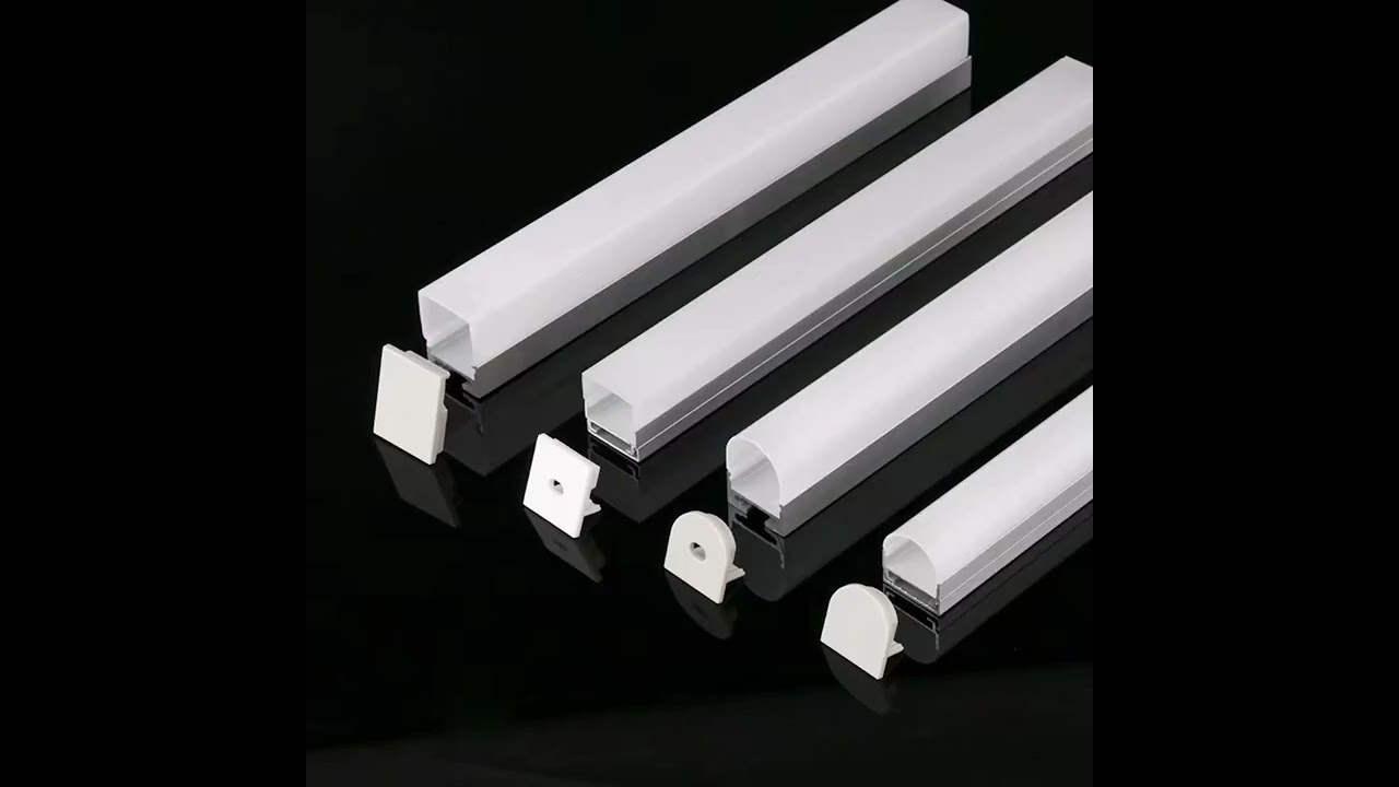 LED aluminum Channels with PC Cover diffused for indoor lighting - easy to install it
