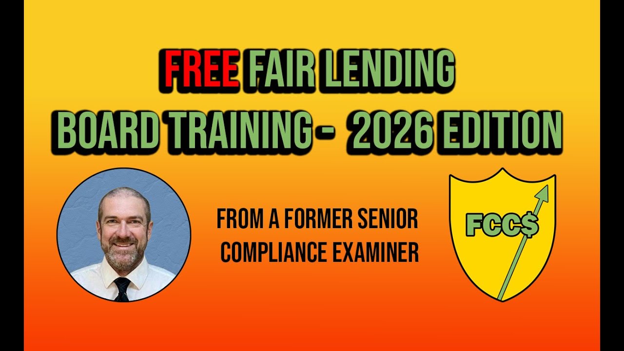 Free Fair Lending Board Training - 2026 Edition