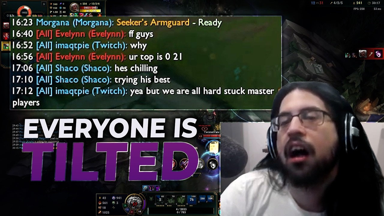 everyone in this ranked game was tilted
