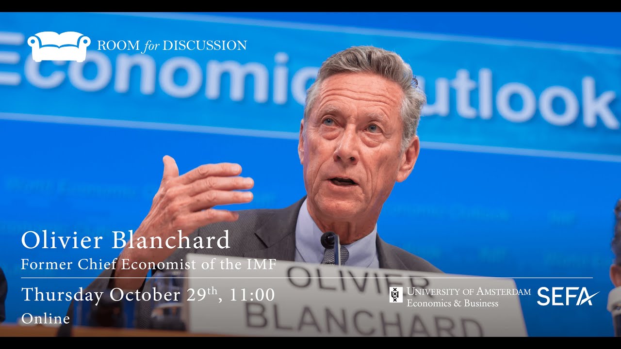 Olivier Blanchard: Former Chief Economist of the IMF