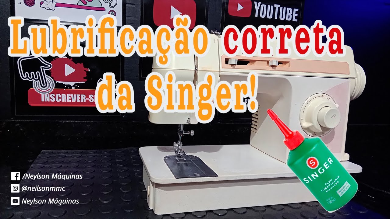 Como lubrificar corretamente a m&aacute;quina de costura singer precisa e outros modelos #singer