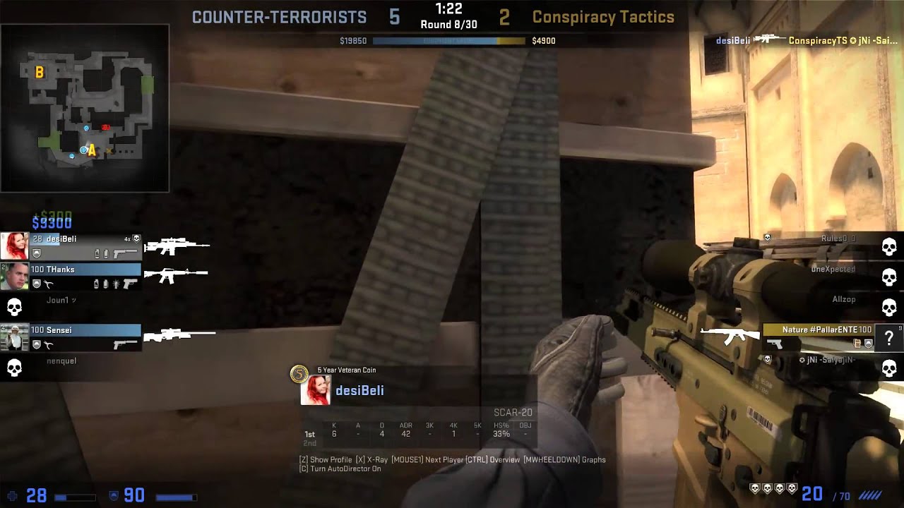 desiBeli's Fullpull in CS:GO Mirage