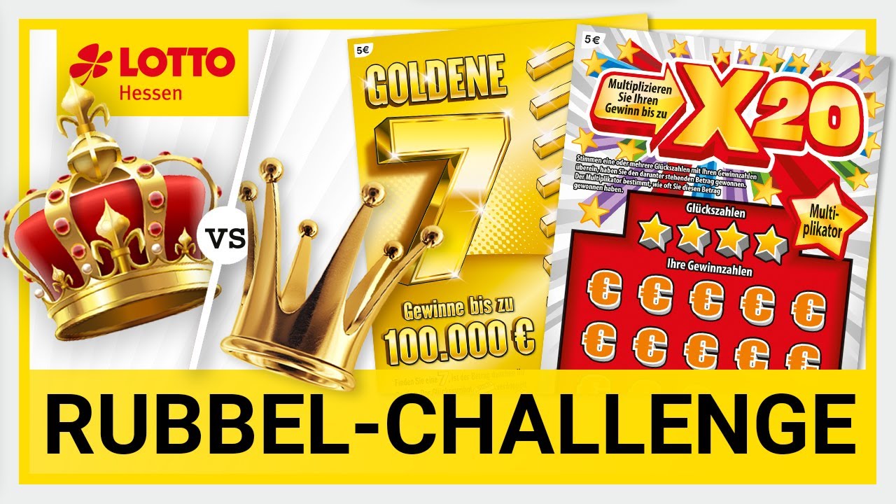 Rubbellos Challenge V – König 🤴 vs. Königin 👸 | Sonntagsglück Nr. 25 | Lotto Hessen 🍀