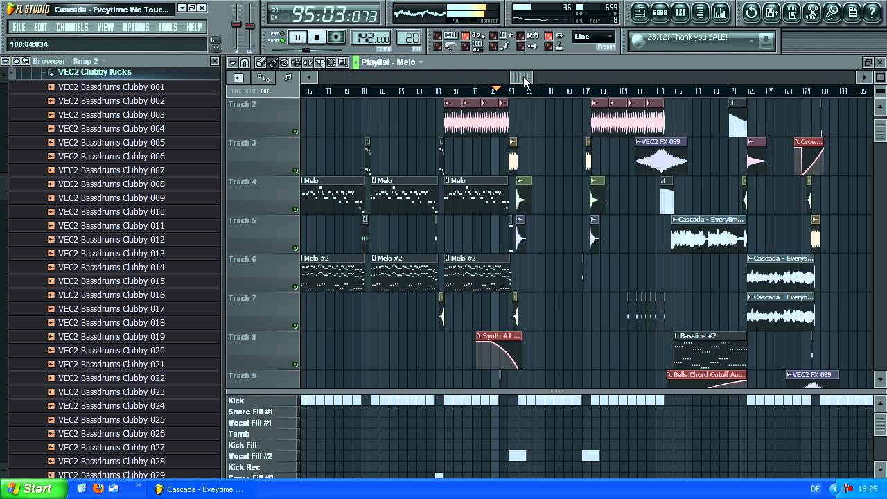 Cascada - Everytime We Touch (Fl Studio Remake)