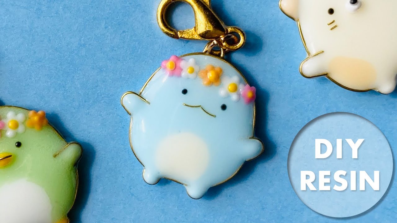 【レジン】すみっコぐらし:とかげのチャームを手作り｜モールド無し