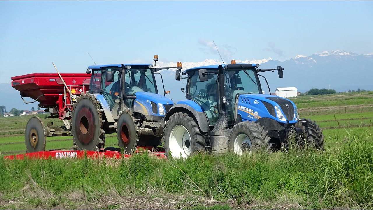New Holland T5060 - TS135A - T6.125 S | Tulip 5X5 Centerline | Concimazione risaia
