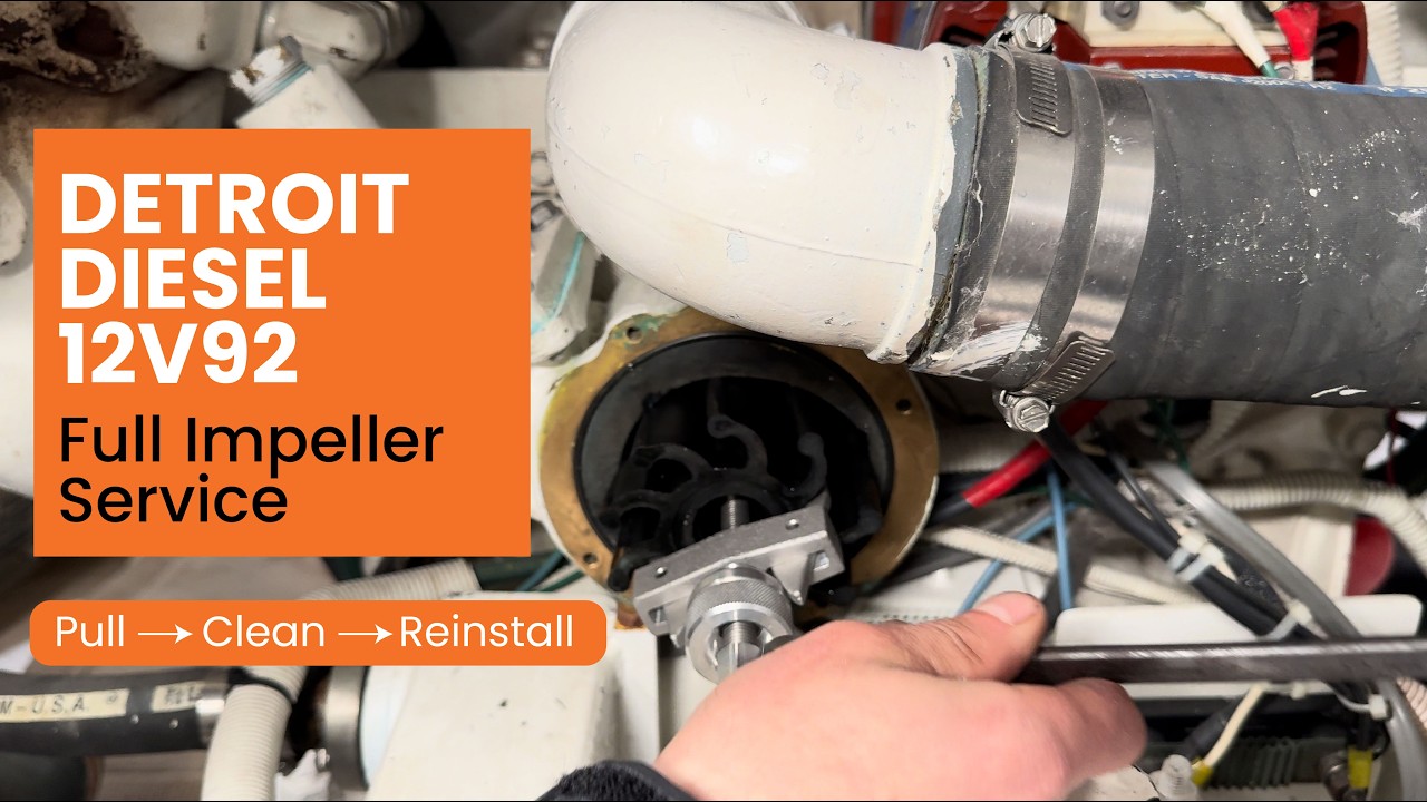Detroit Diesel 12v92 Impeller Removal | ImpelPro Large Puller in Action