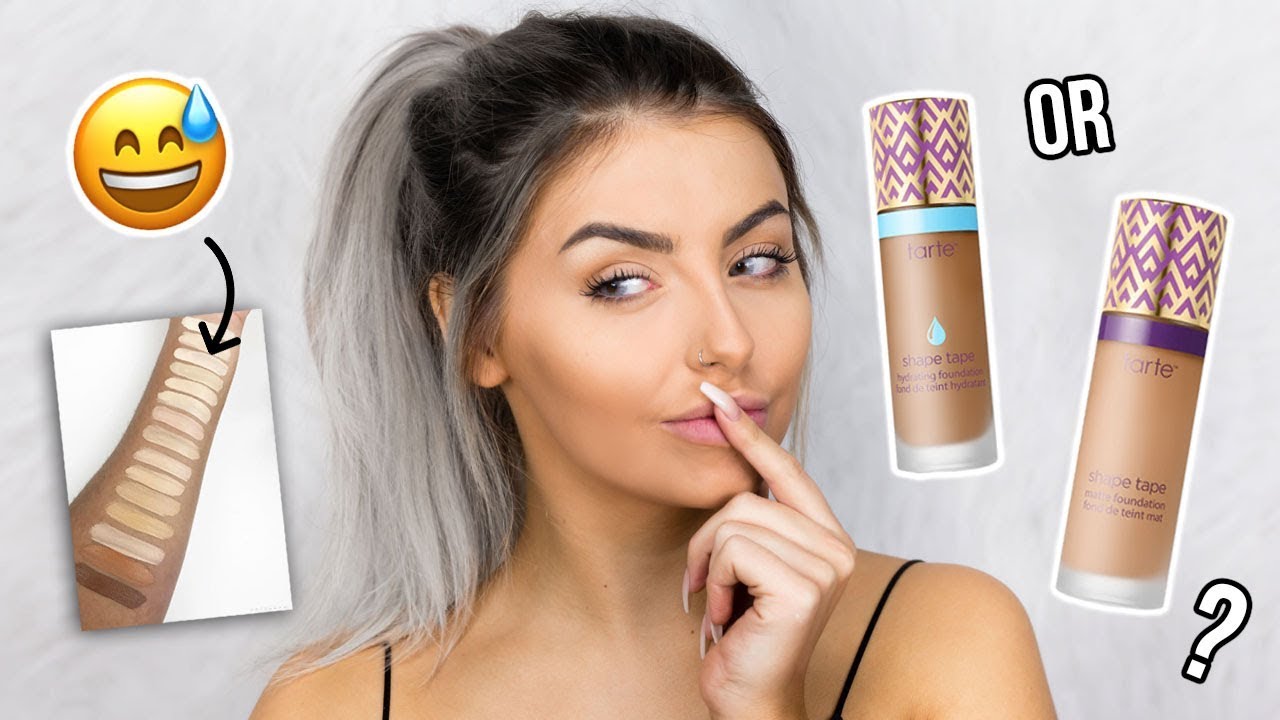HONEST AF TARTE SHAPE TAPE FOUNDATION REVIEW - MATTE AND HYDRATING!