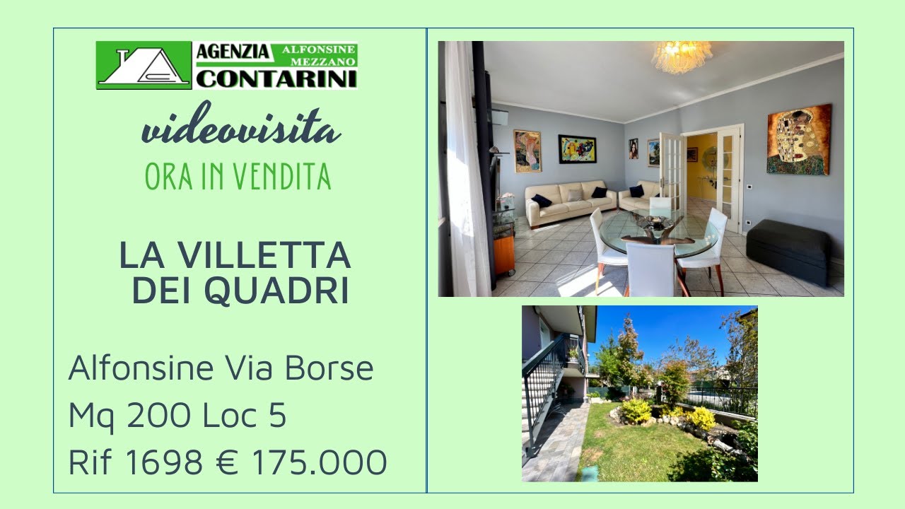 🟢 LA VILLETTA DEI QUADRI Via Borse Alfonsine.