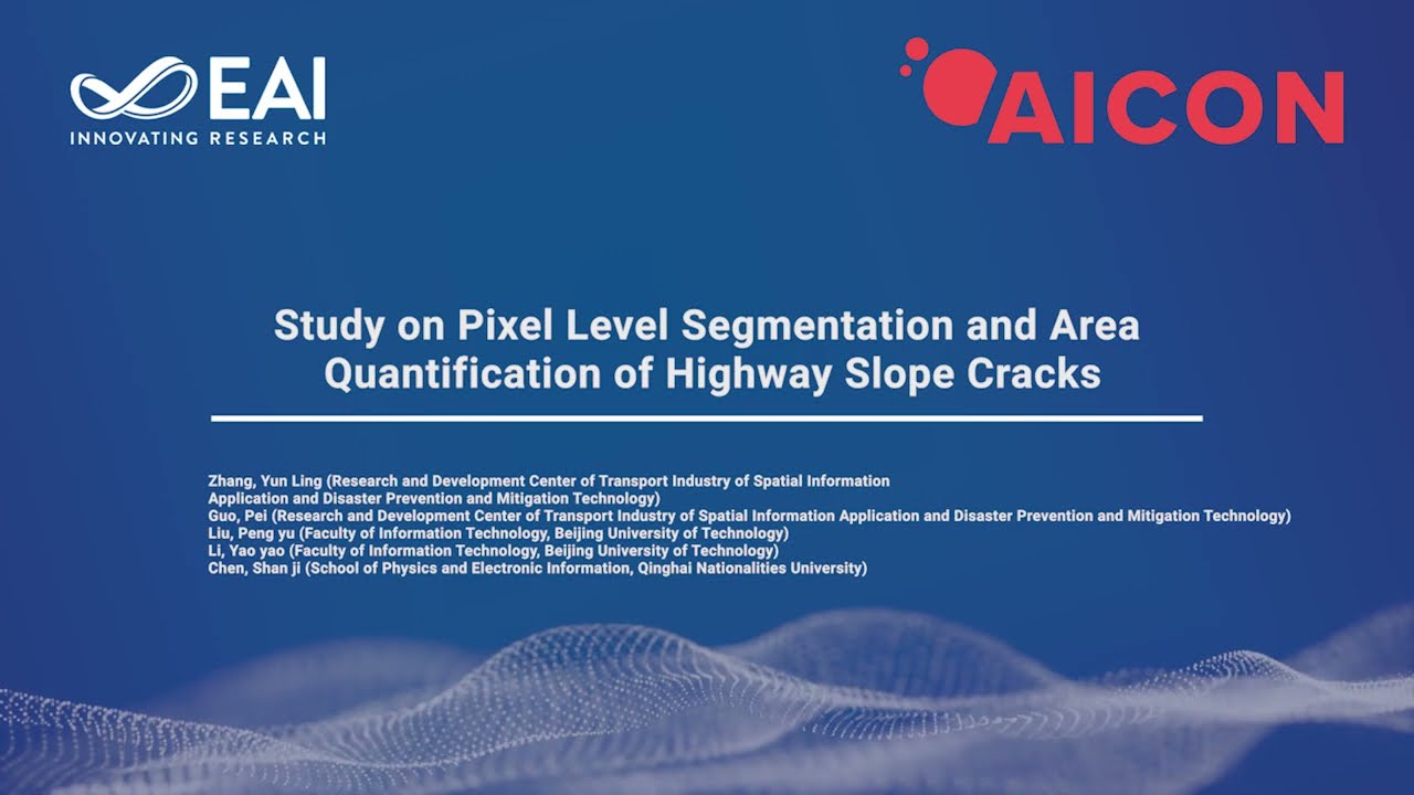 Study on Pixel Level Segmentation and Area Quantification of Highway Slope Cracks