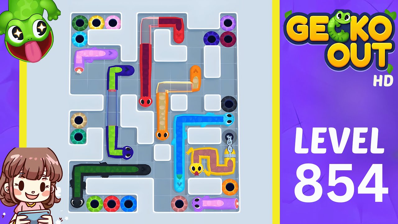 Gecko Out Level 854 Solution Walkthrough