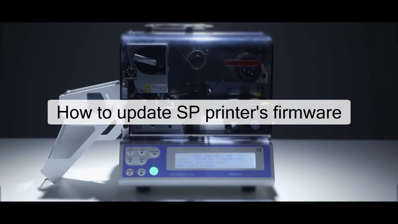 How to update SP printer's firmware