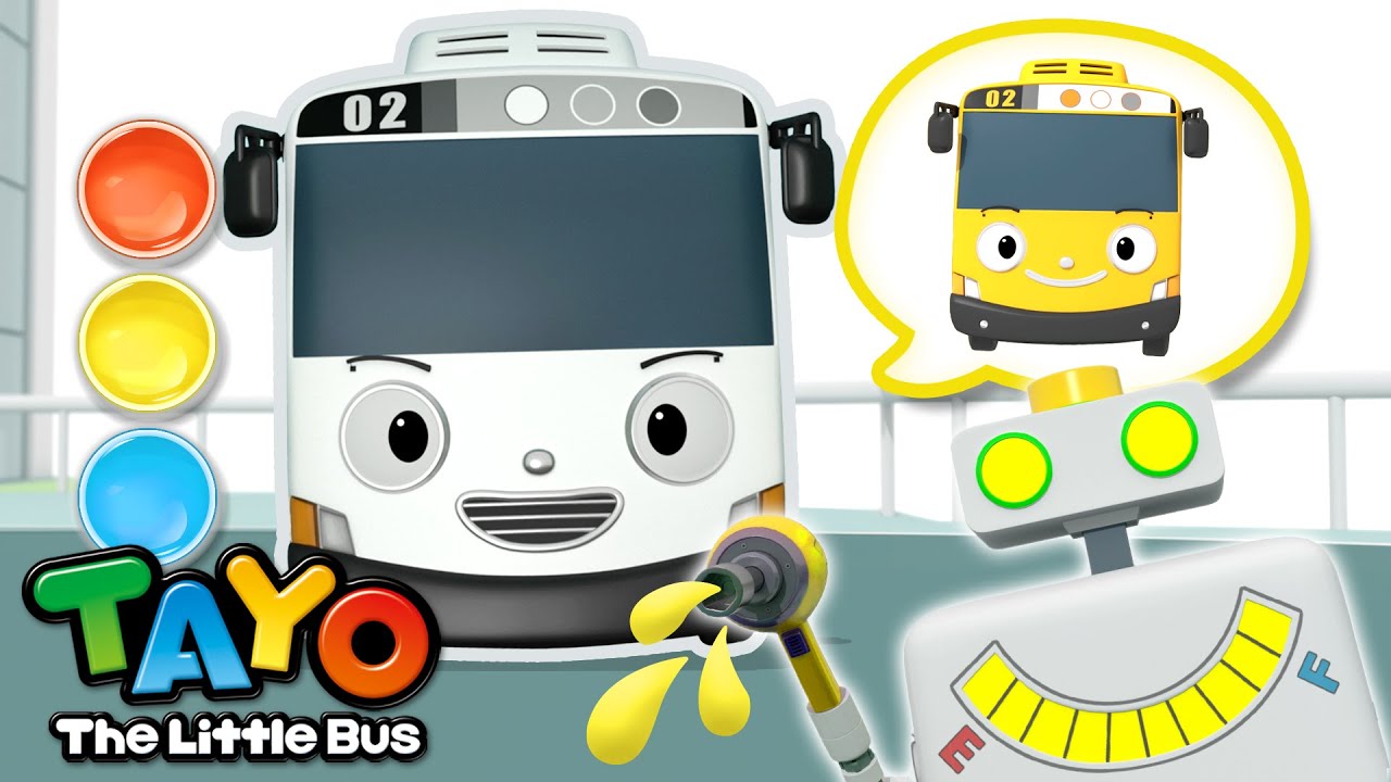 TOP9💛Color the Little Bus, Lani! | Rainbow Gas Station | Fun Colors for Kids | Tayo the Little Bus