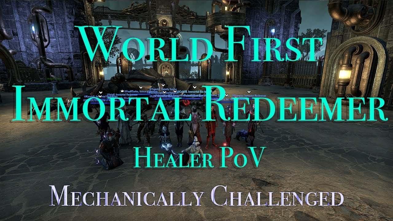 World First vAS HM Speedrun No-Death - Immortal Redeemer // Healer PoV