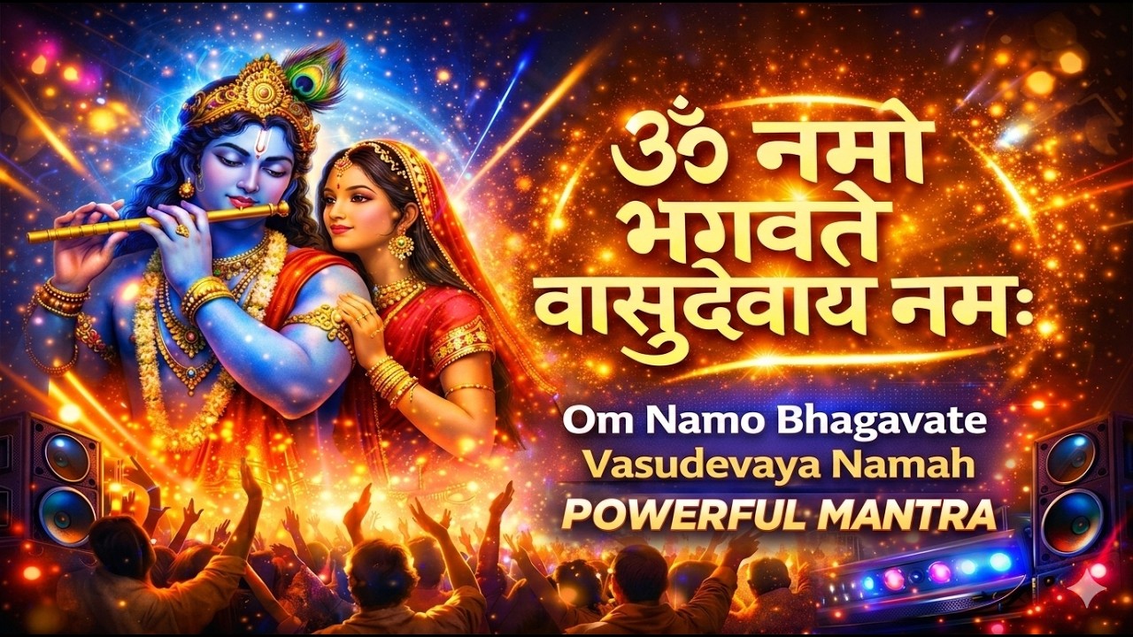 OM NAMO BHAGAVATE VASUDEVAYA | MOST POWERFUL CHANTING MANTRA MEDITATION #trending #vishnu #bhakti