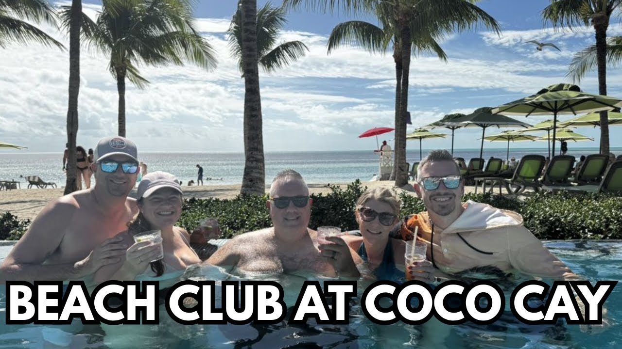 Пляжный клуб Coco Cay Beach Club нас просто поразил | Видеоблог с лайнера Utopia of the Seas, день 3