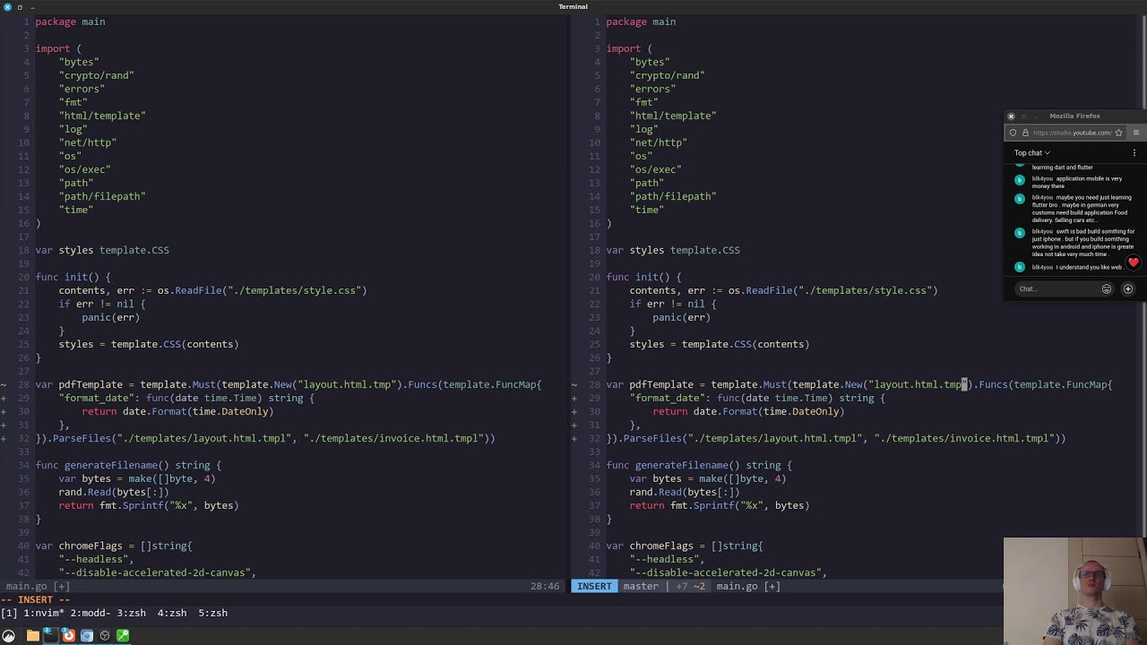 Golang Live Coding: Generating PDF Invoices Using Go, HTML and CSS