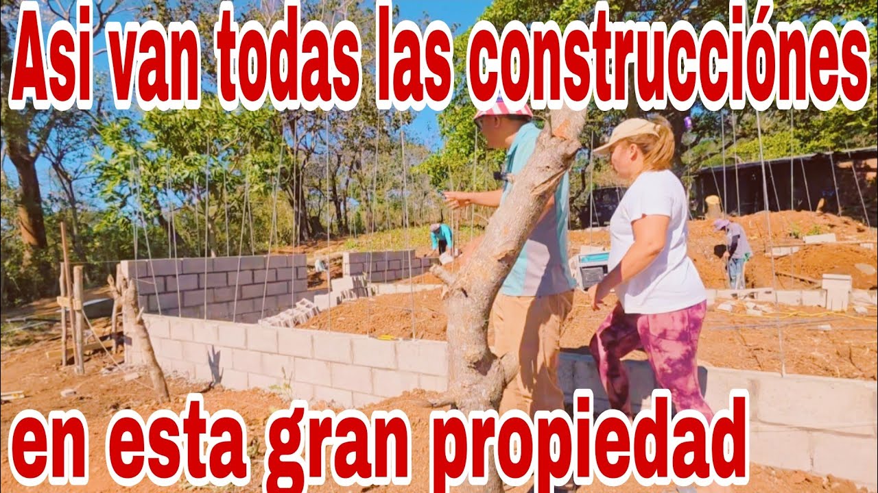 Asi van todas las construcciónes en esta gran propiedad😱😳
