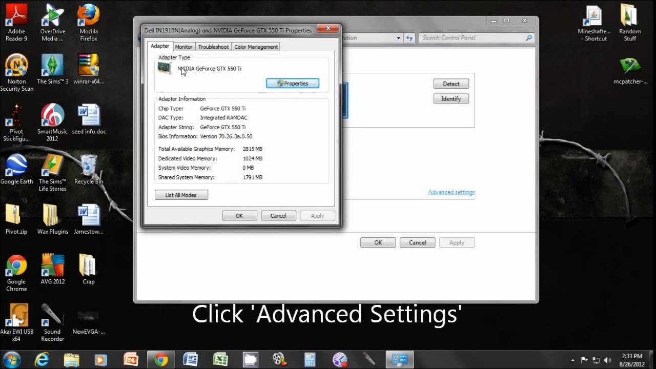 How to check your computer's video memory
