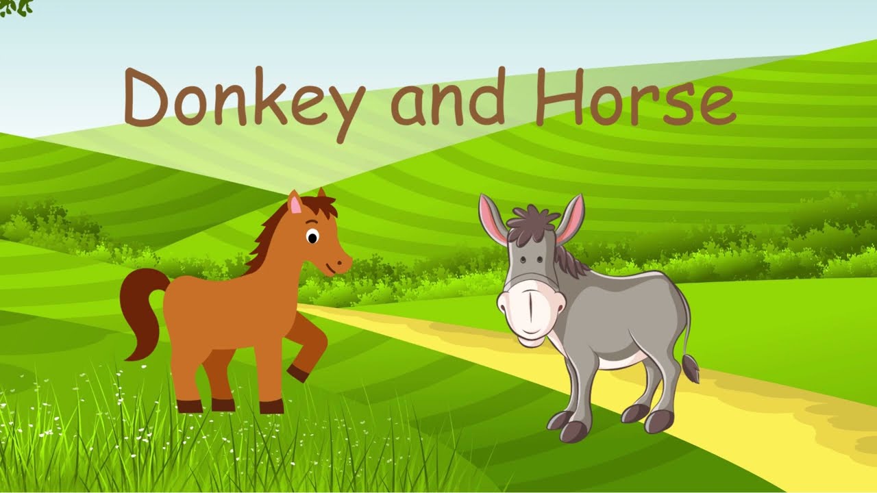 Donkey and Horse | short stories for kids | bed time stories | kids stories | donkey story