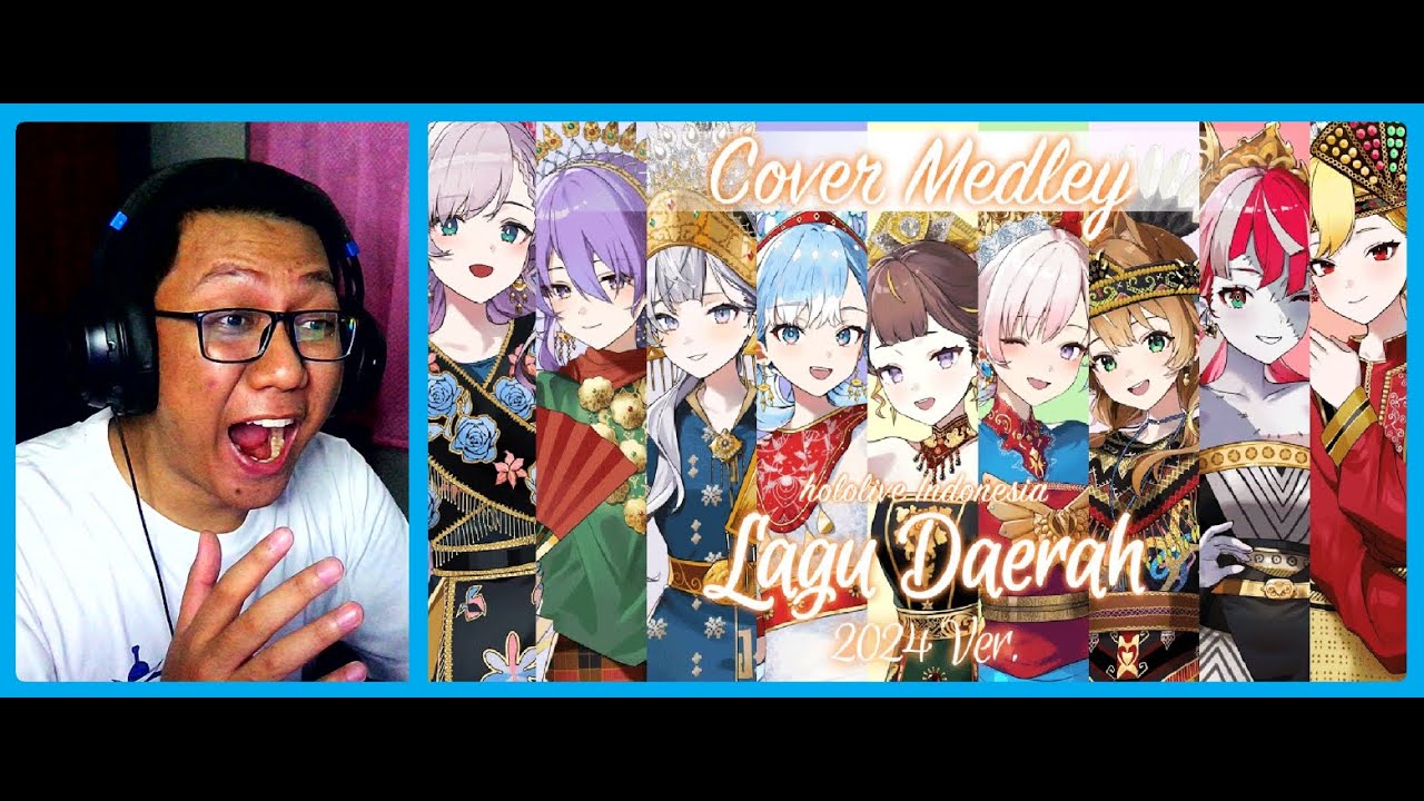 Indonesian Folk Music Medley 2024 Ver. - hololive ID [Cover] REACTION