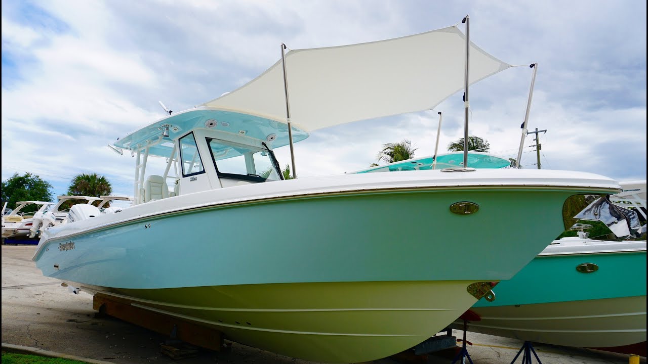 FAST and EASY! Add Shade to Your Boat! 335 Everglades Boat Sunshade