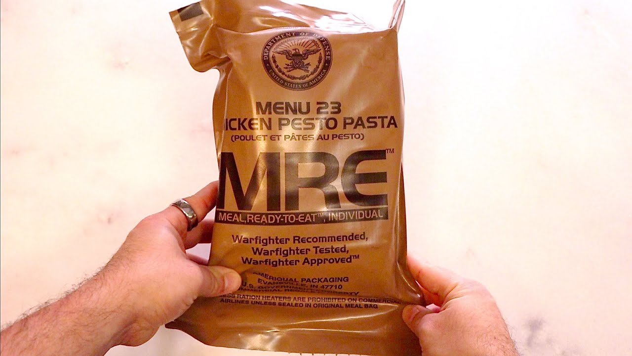 Обзор MRE | Меню № 23 | Паста с курицей и песто