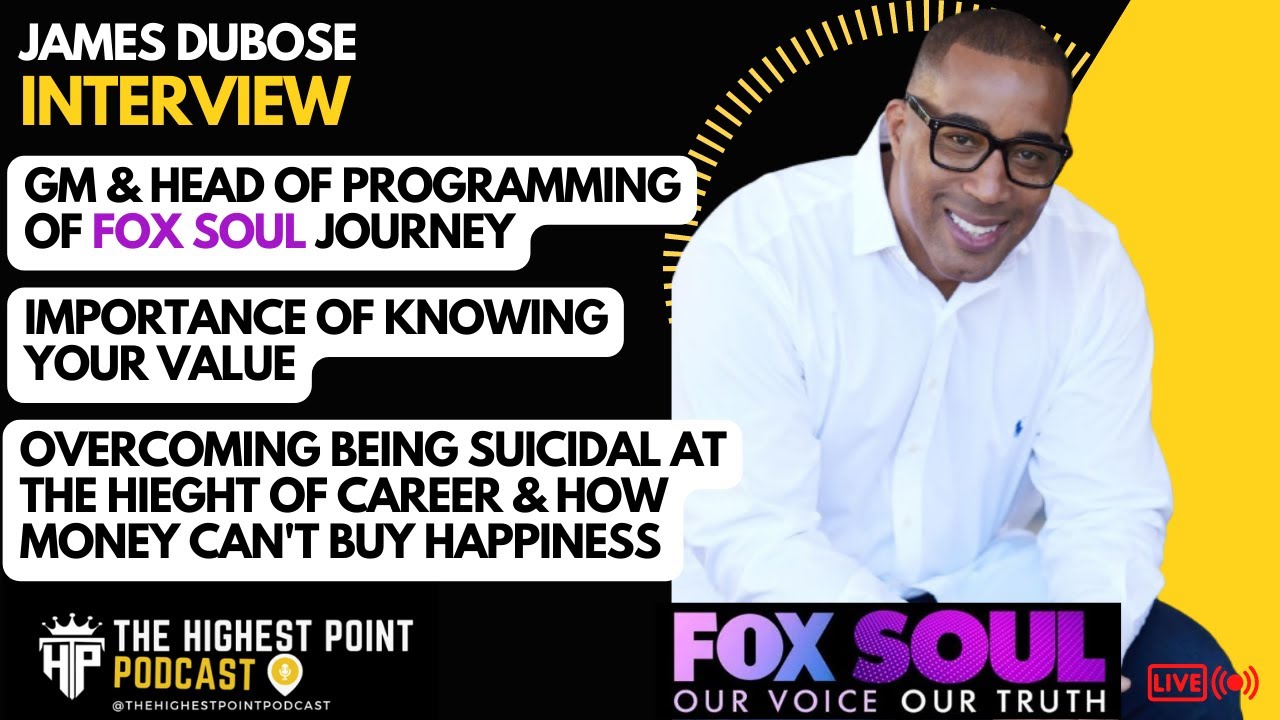 James DuBose TV Producer - Putting your Mental Health first, Importance of knowing your value