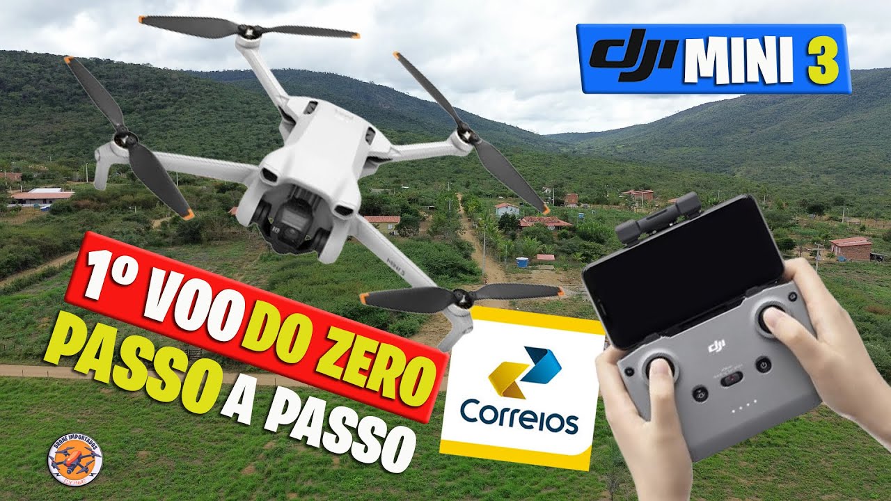 DRONE DJI MINI 3 PRIMEIRO VOO PASSO A PASSO