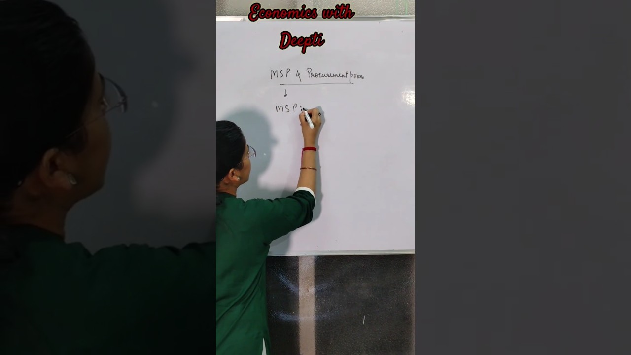 Difference between MSP and Procurement Prices| Indian Economy| UPSC Economics| Deepti Mahajan