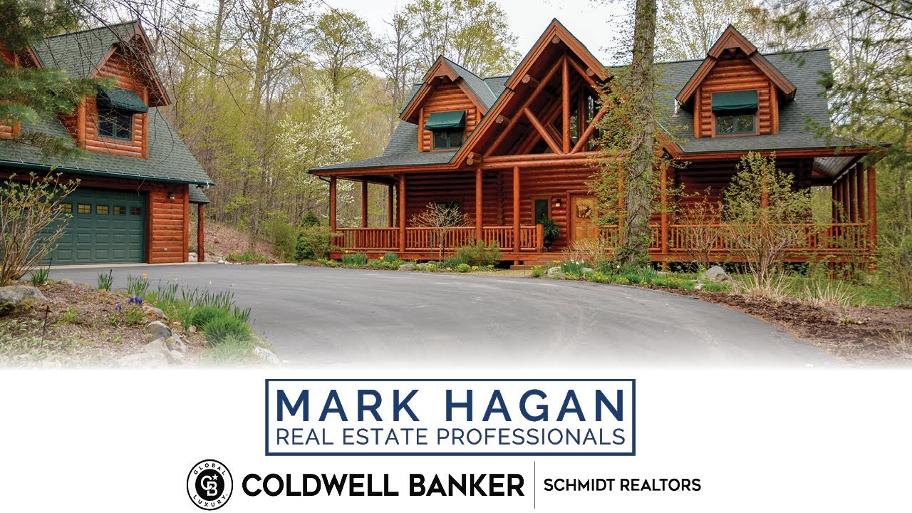 Northern Michigan Waterfront Log Home | Mancelona