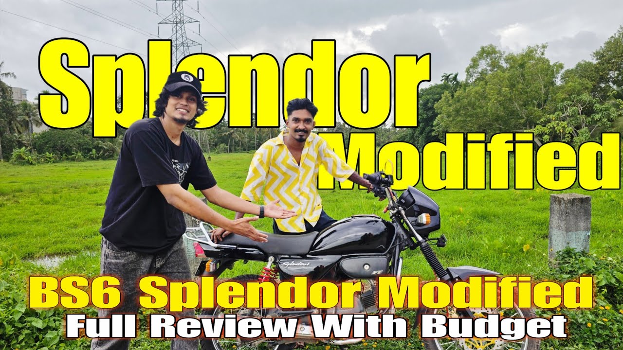 Splendor modified bs6 Fully modified with Budget Details | സ്പ്ലണ്ടർ മോഡിഫൈഡ് 🔥 #splendormodified 