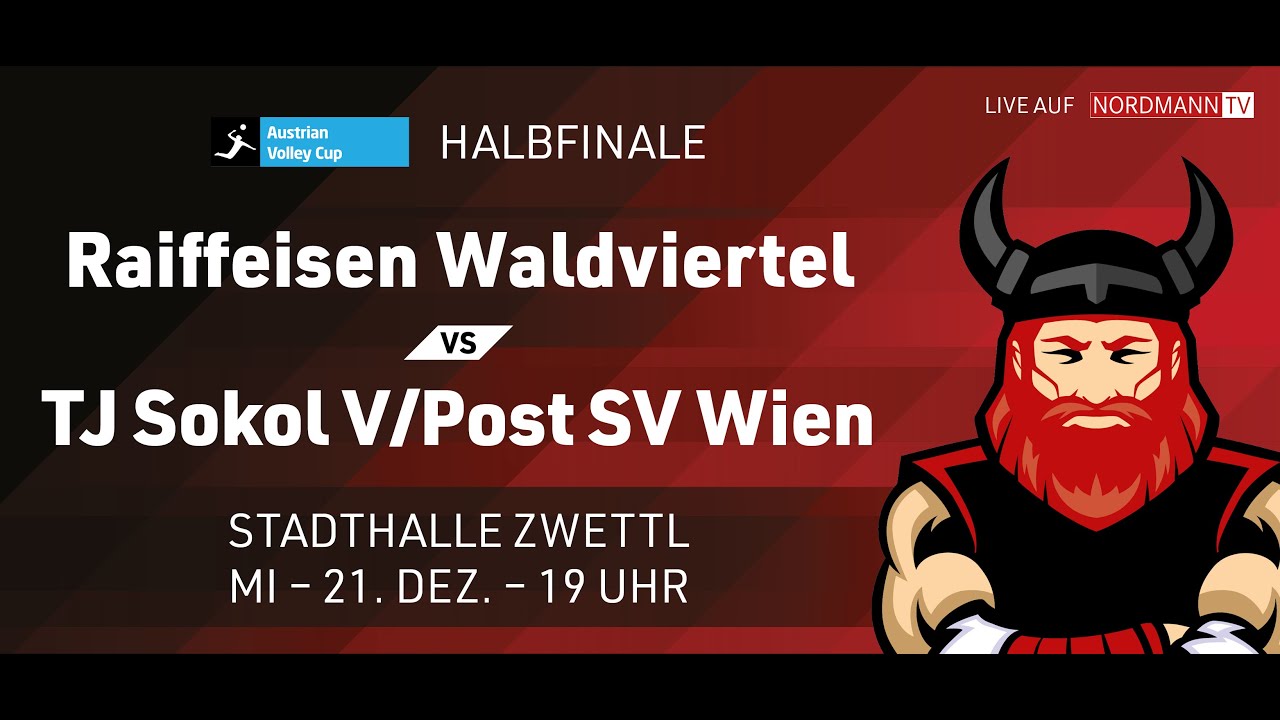 Austrian Volley Cup Herren Spiel zwischen Union Raiffeisen Waldviertel vs. TJ Sokol V/Post SV Wien