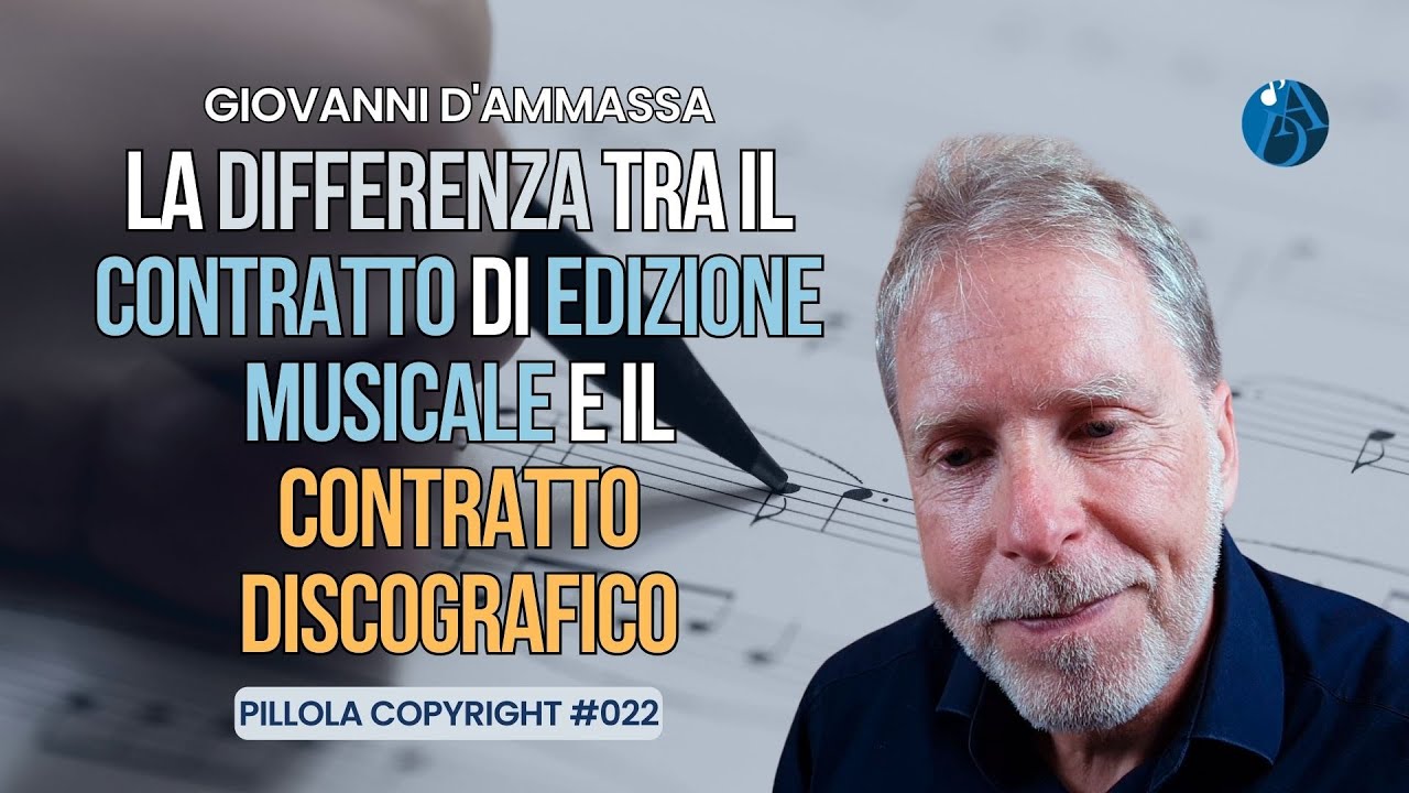 La DIFFERENZA tra il CONTRATTO di EDIZIONE MUSICALE e il CONTRATTO DISCOGRAFICO