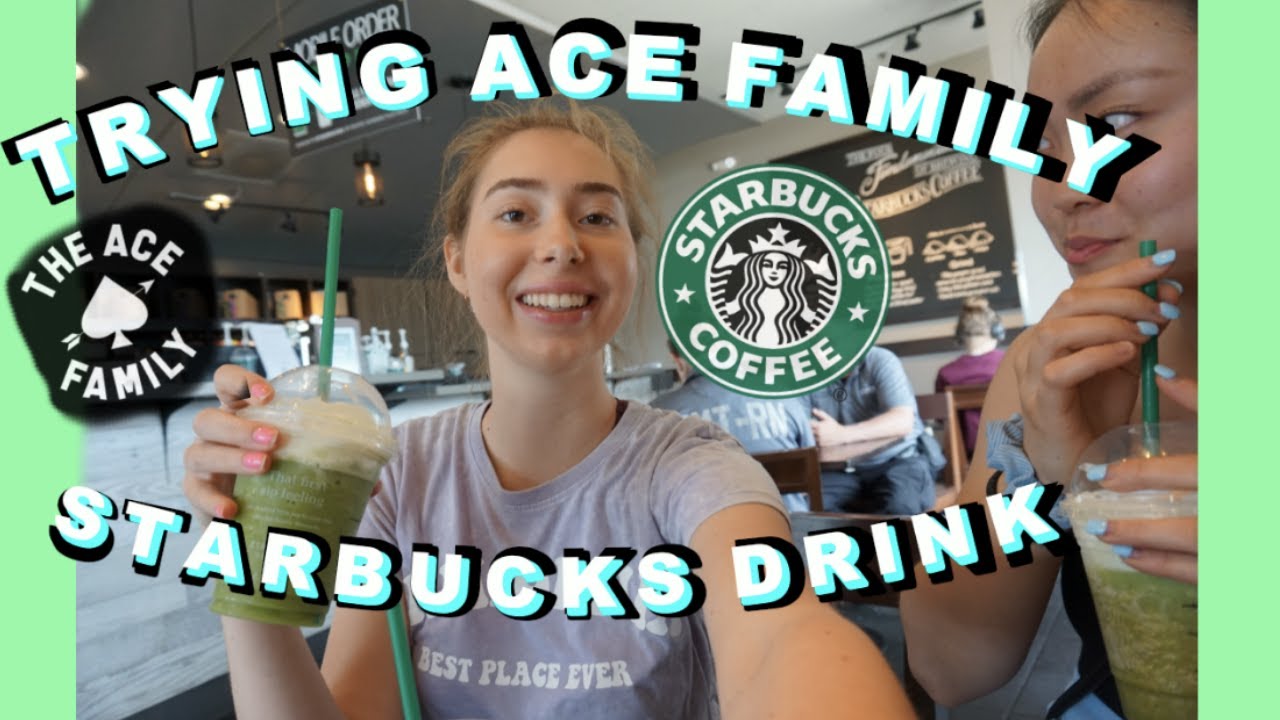 BEST STARBUCKS DRINK?? TRYING ACE FAMILY STARBUCKS DRINK (TASTE TEST)