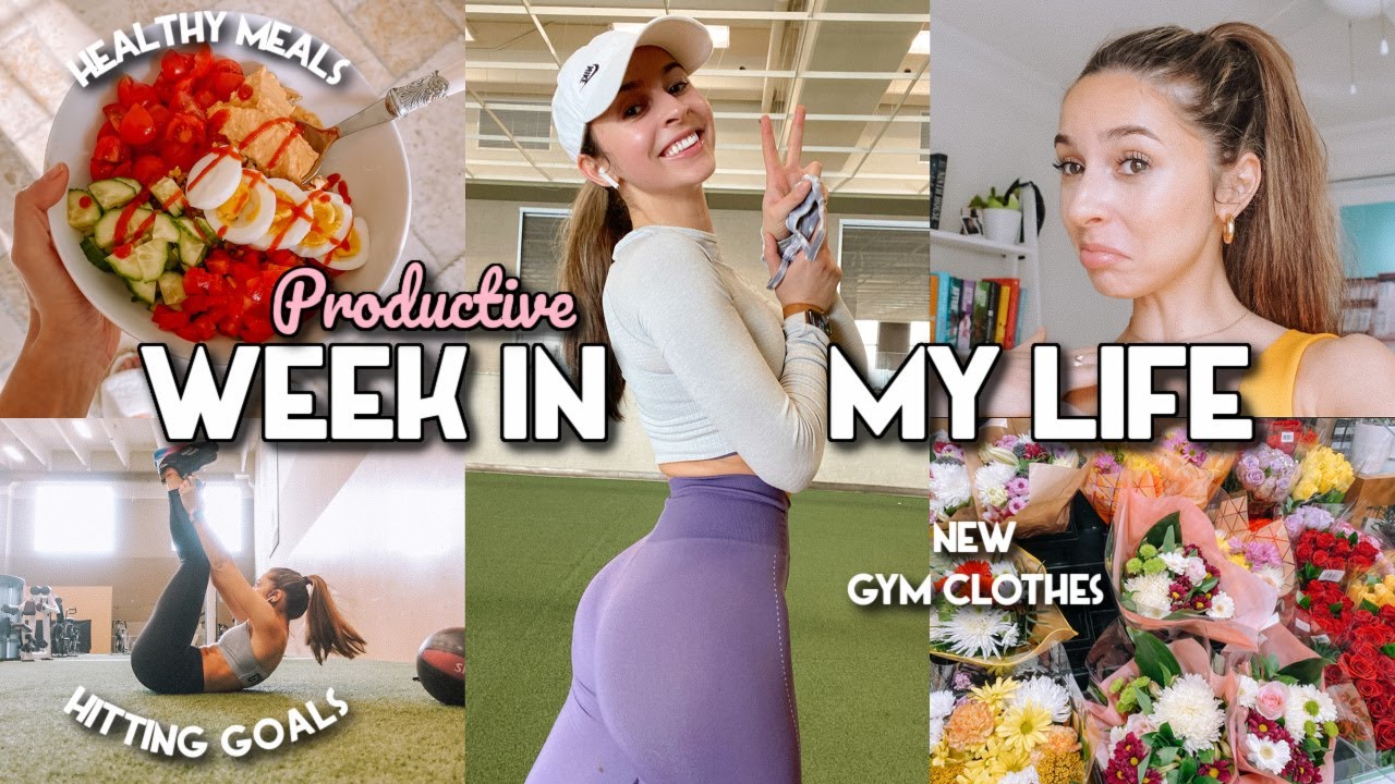 A PRODUCTIVE WEEK, HITTING GOALS, NEW GYM CLOTHES | Weekly Vlog