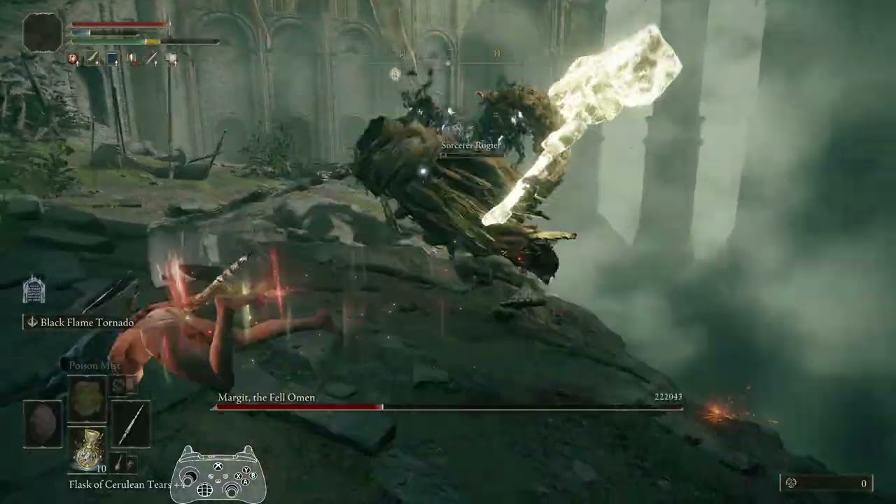 Margit NG+1001 uncapped scaling RL1 no weapon upgrades