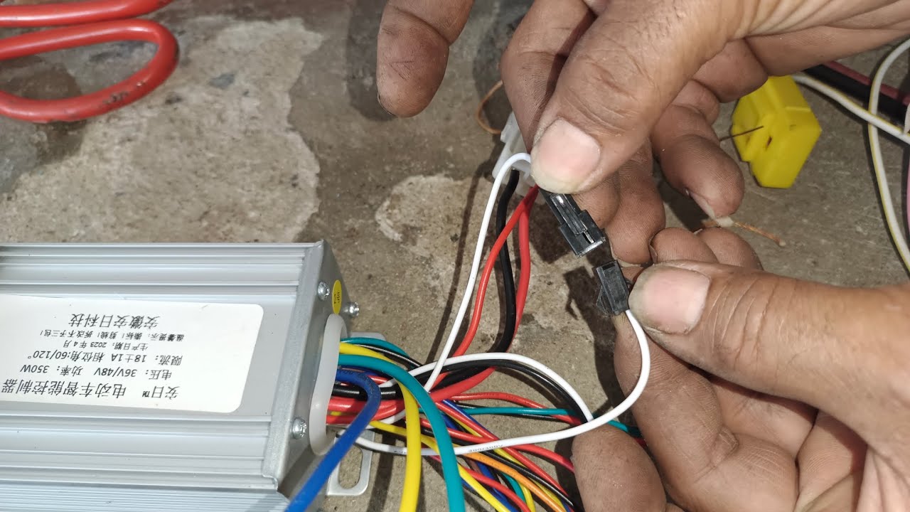 วิธีต่อสายไฟกล่องคอนโทรลรถไฟฟ้า 36v/48v บอกละเอียดเหมือนจับมือทำ วิธีต่อกล่องคอนโทรลมอเตอร์รถไฟฟ้า