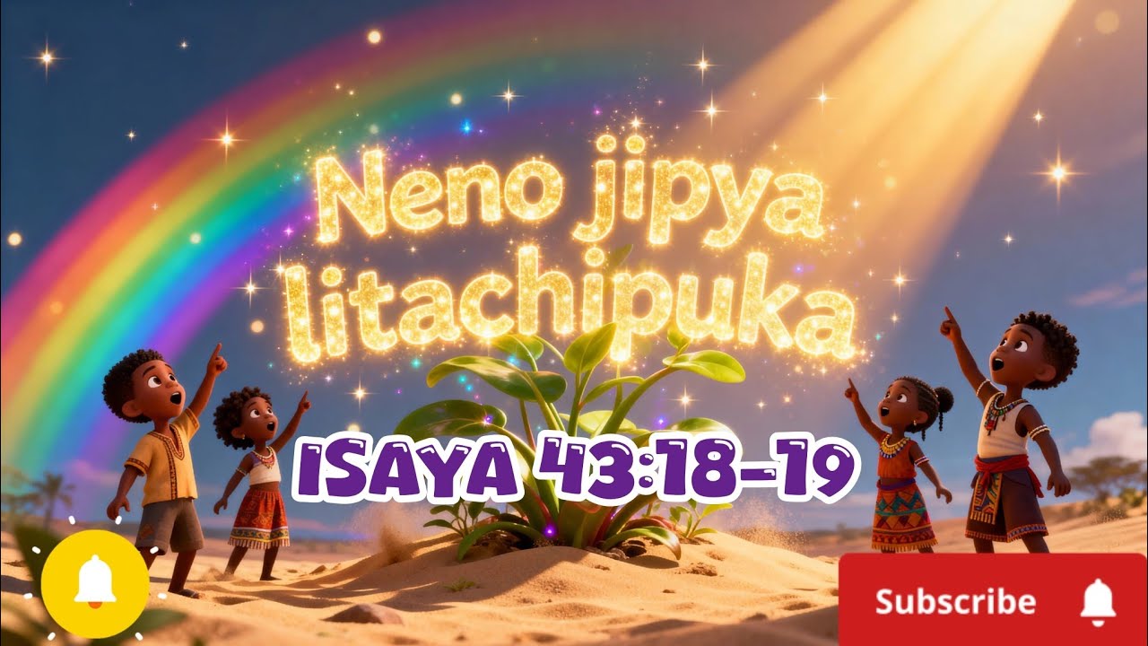 Neno jipya litachipuka(Isaya 43:18-19)|Wimbo wa watoto