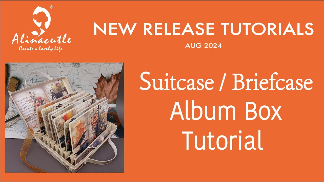 01 | Suitcase / Briefcase Photo Box / Gift Box Tutorial - #Alinacutle #AlinaCraft #diybox