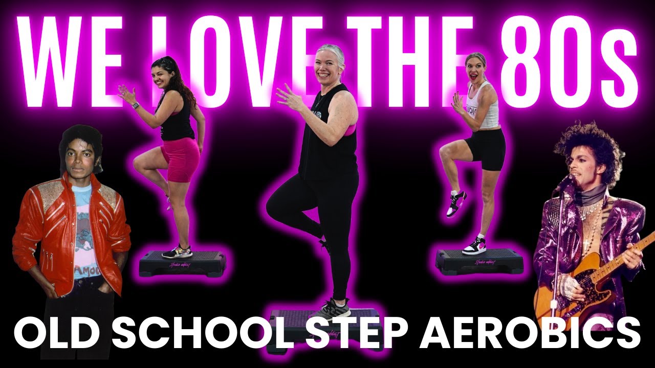 30 Minute Beginner 80s Step Aerobics Party | The Studio by Jamie Kinkeade