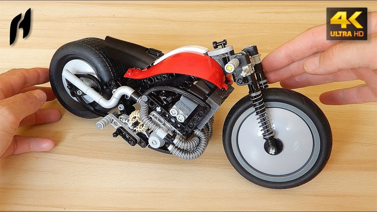 How to Build a Lego Technic Chopper (MOC - 4K)