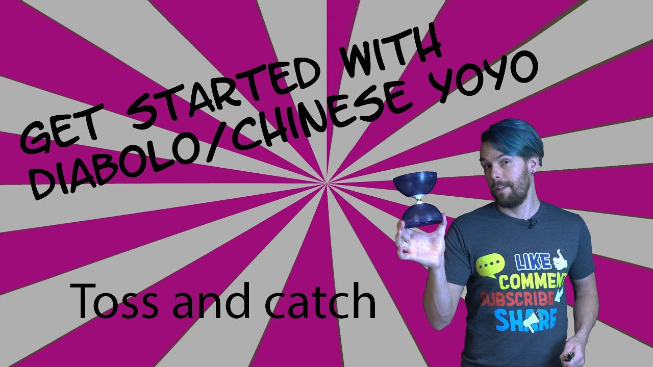 Getting started with Diabolo, how to make it spin, and toss and catch.