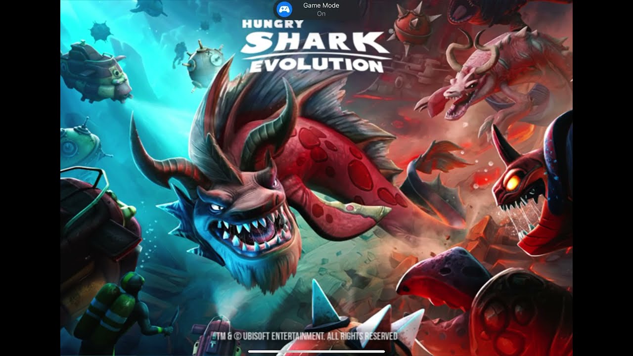 Playing hungry shark 