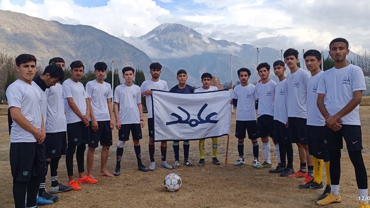 Football Match Between Elysian school and Excellence  at City park Gilgit |winter Football match