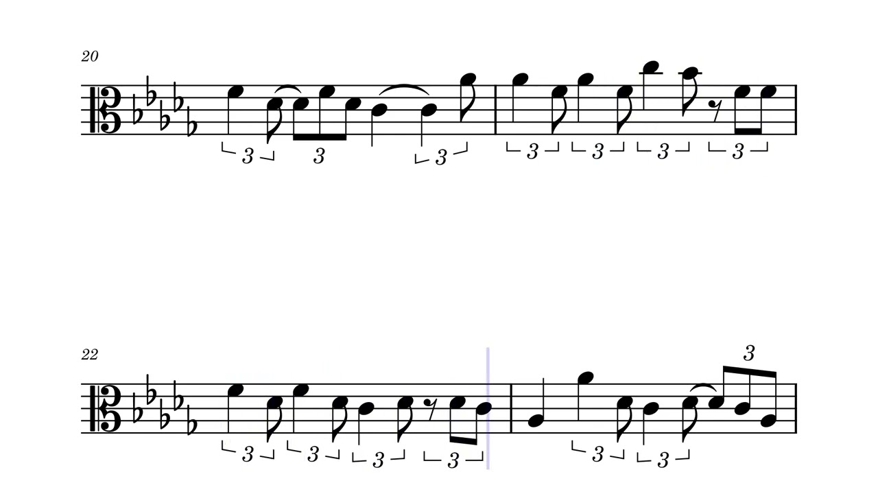 Glue Song  – beabadoobee (viola sheet music)